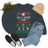 Alpha Sigma Phi All I Want For Christmas Crewneck Sweatshirt