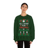 Printify Alpha Sigma Phi All I Want For Christmas Crewneck Sweatshirt 