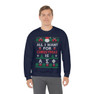 Printify Alpha Sigma Phi All I Want For Christmas Crewneck Sweatshirt 