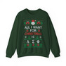 Alpha Sigma Phi All I Want For Christmas Crewneck Sweatshirt
