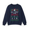 Alpha Sigma Phi All I Want For Christmas Crewneck Sweatshirt
