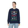 Phi Kappa Sigma All I Want For Christmas Crewneck Sweatshirt