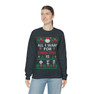 Phi Sigma Pi All I Want For Christmas Crewneck Sweatshirt