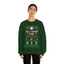 Printify Phi Sigma Pi All I Want For Christmas Crewneck Sweatshirt 