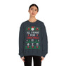 Printify Phi Sigma Pi All I Want For Christmas Crewneck Sweatshirt 