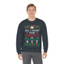 Printify Phi Sigma Pi All I Want For Christmas Crewneck Sweatshirt 