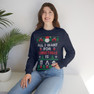 Printify Pi Lambda Phi All I Want For Christmas Crewneck Sweatshirt 