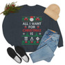 Printify Pi Lambda Phi All I Want For Christmas Crewneck Sweatshirt 
