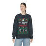 Printify Pi Lambda Phi All I Want For Christmas Crewneck Sweatshirt 