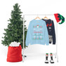 Printify Pi Lambda Phi All I Want For Christmas Crewneck Sweatshirt 