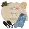 Printify Pi Lambda Phi All I Want For Christmas Crewneck Sweatshirt 
