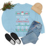 Printify Pi Lambda Phi All I Want For Christmas Crewneck Sweatshirt 
