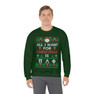 Printify Pi Lambda Phi All I Want For Christmas Crewneck Sweatshirt 