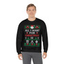 Printify Pi Lambda Phi All I Want For Christmas Crewneck Sweatshirt 