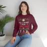 Printify Pi Lambda Phi All I Want For Christmas Crewneck Sweatshirt 