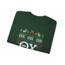 Printify Theta Chi All I Want For Christmas Crewneck Sweatshirt 