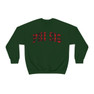 Phi Sigma Sigma Christmas Plaid Nickname Crewnecks