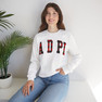 Alpha Delta Pi Christmas Plaid Nickname Crewnecks