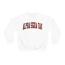 Alpha Sigma Tau Christmas Plaid Nickname Crewnecks