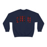 Chi Omega Christmas Plaid Nickname Crewnecks