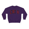 Chi Omega Christmas Plaid Nickname Crewnecks