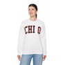 Chi Omega Christmas Plaid Nickname Crewnecks