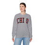 Chi Omega Christmas Plaid Nickname Crewnecks