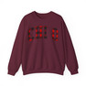 Chi Omega Christmas Plaid Nickname Crewnecks