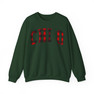 Chi Omega Christmas Plaid Nickname Crewnecks