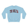 Delta Delta Delta Christmas Plaid Nickname Crewnecks