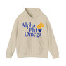 Alpha Phi Omega Logo Torch Hooded Sweatshirt