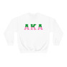 Printify Alpha Kappa Alpha Two Tone Lettered Crew Sweatshirts 