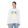 Sigma Chi Two Toned Greek Lettered Crewneck Sweatshirts