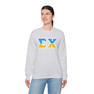 Sigma Chi Two Toned Greek Lettered Crewneck Sweatshirts