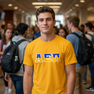 Alpha Epsilon Pi Two Toned Greek Lettered T-shirts