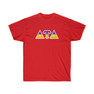 Delta Tau Delta Two Toned Greek Lettered T-shirts