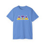 Delta Tau Delta Two Toned Greek Lettered T-shirts