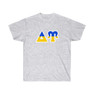 Delta Upsilon Two Toned Greek Lettered T-shirts