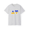 Delta Upsilon Two Toned Greek Lettered T-shirts