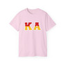 Kappa Alpha Two Toned Greek Lettered T-shirts
