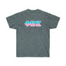 Phi Beta Kappa Two Toned Greek Lettered T-shirts