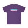 Phi Beta Kappa Two Toned Greek Lettered T-shirts