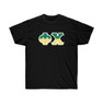 Phi Chi Two Toned Greek Lettered T-shirts