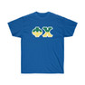 Phi Chi Two Toned Greek Lettered T-shirts