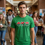 Phi Kappa Psi Two Toned Greek Lettered T-shirts