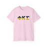 Phi Kappa Sigma Two Toned Greek Lettered T-shirts