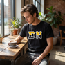Sigma Nu Two Toned Greek Lettered T-shirts