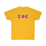 Sigma Phi Epsilon Two Toned Greek Lettered T-shirts