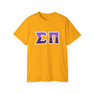 Sigma Pi Two Toned Greek Lettered T-shirts