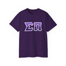 Sigma Pi Two Toned Greek Lettered T-shirts